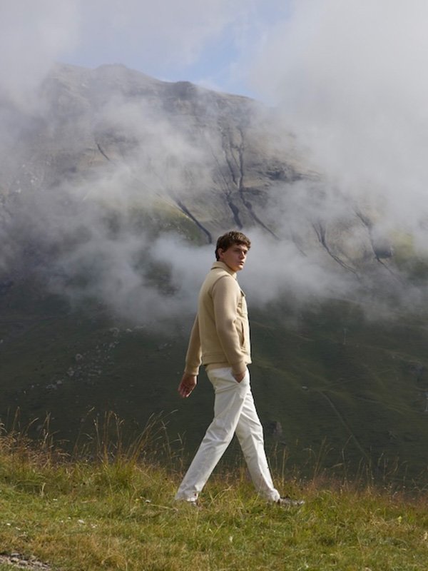 Aurelien — menswear editorial cover photograph by Belair.